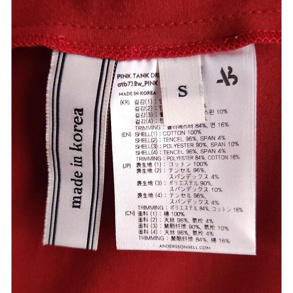 Andersson Bell Cotton Midi Dress Size S Pink $470 - Picture 10 of 14